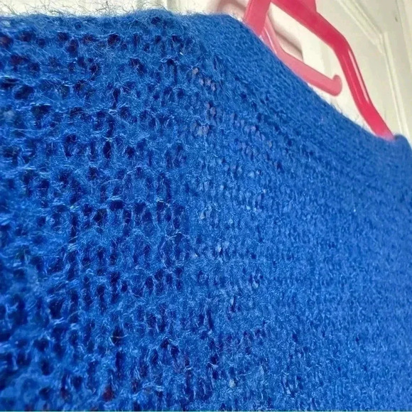 Cardigan Knit  Blue Size Medium - Picture 13 of 16